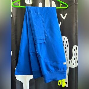 Figs Electric Blue Cargo Scrub Pants